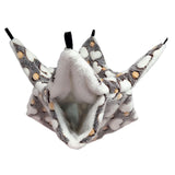 Maxbell Hamster Hammock Bed Bedding Sleeping Warm Playing for Small Pet Parrot Brown