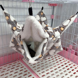 Maxbell Hamster Hammock Bed Bedding Sleeping Warm Playing for Small Pet Parrot Brown