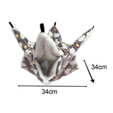 Maxbell Hamster Hammock Bed Bedding Sleeping Warm Playing for Small Pet Parrot Brown