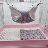 Maxbell Hamster Hammock Bed Bedding Sleeping Warm Playing for Small Pet Parrot Gray