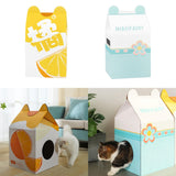 Maxbell Cat Scratching Board House Corrugated Cardboard Wear Resistant Widely Used Orange