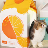 Maxbell Cat Scratching Board House Corrugated Cardboard Wear Resistant Widely Used Orange