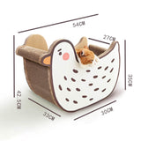 Maxbell Cat Scratch Pad Nest Interactive Play Toy Cat Scratching Lounge Bed Lounger