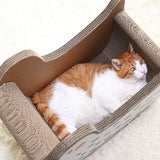 Maxbell Cat Scratch Pad Nest Interactive Play Toy Cat Scratching Lounge Bed Lounger