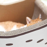 Maxbell Cat Scratch Pad Nest Interactive Play Toy Cat Scratching Lounge Bed Lounger