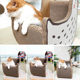 Maxbell Cat Scratch Pad Nest Interactive Play Toy Cat Scratching Lounge Bed Lounger