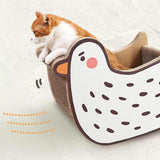 Maxbell Cat Scratch Pad Nest Interactive Play Toy Cat Scratching Lounge Bed Lounger