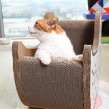 Maxbell Cat Scratch Pad Nest Interactive Play Toy Cat Scratching Lounge Bed Lounger