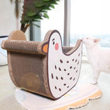 Maxbell Cat Scratch Pad Nest Interactive Play Toy Cat Scratching Lounge Bed Lounger