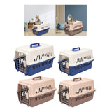Maxbell Hard Sided Travel Carrier Kennel Cat Dog Cage for Rabbits Traveling Outdoor Blue Size M