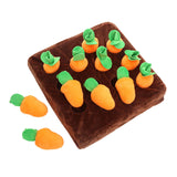 Maxbell Carrot Plush Toy Chew Toy Dogs Sniff Mat for Dogs Fun Carrots Harvest Toy