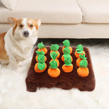 Maxbell Carrot Plush Toy Chew Toy Dogs Sniff Mat for Dogs Fun Carrots Harvest Toy