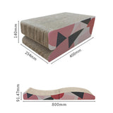 Maxbell Corrugated Scratching Bed Foldable Scratch Pad Cat Scratcher Cardboard