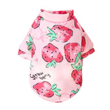 Maxbell Pet Costume Dog Clothes Cat Cosplay Puppy Clothing for New Year Holiday Strawberry M