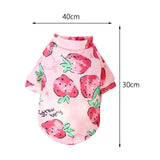 Maxbell Pet Costume Dog Clothes Cat Cosplay Puppy Clothing for New Year Holiday Strawberry M