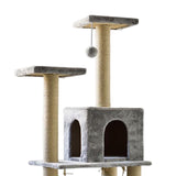 Maxbell Cat Tree Tower Sharpen Claw Toy Furniture Protector Perch Stand Hanging Ball Light Gray