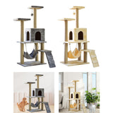 Maxbell Cat Tree Tower Sharpen Claw Toy Furniture Protector Perch Stand Hanging Ball Light Gray
