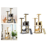 Maxbell Cat Tree Tower Sharpen Claw Toy Furniture Protector Perch Stand Hanging Ball Light Gray