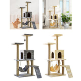 Maxbell Cat Tree Tower Sharpen Claw Toy Furniture Protector Perch Stand Hanging Ball Light Gray