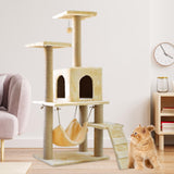 Maxbell Cat Tree Tower Sharpen Claw Toy Furniture Protector Perch Stand Hanging Ball Beige