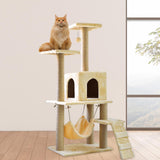 Maxbell Cat Tree Tower Sharpen Claw Toy Furniture Protector Perch Stand Hanging Ball Beige