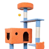 Maxbell Multi Level Scratching Post Durable Cat Tree Climbing Frame for Kitty Kitten 155cmx50cmx60cm