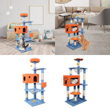 Maxbell Multi Level Scratching Post Durable Cat Tree Climbing Frame for Kitty Kitten 155cmx50cmx60cm