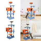 Maxbell Multi Level Scratching Post Durable Cat Tree Climbing Frame for Kitty Kitten 155cmx50cmx60cm
