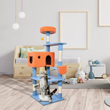 Maxbell Multi Level Scratching Post Durable Cat Tree Climbing Frame for Kitty Kitten 155cmx50cmx60cm