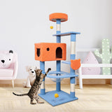 Maxbell Multi Level Scratching Post Durable Cat Tree Climbing Frame for Kitty Kitten 155cmx50cmx60cm
