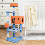 Maxbell Multi Level Scratching Post Durable Cat Tree Climbing Frame for Kitty Kitten 155cmx50cmx60cm