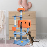 Maxbell Multi Level Scratching Post Durable Cat Tree Climbing Frame for Kitty Kitten 155cmx50cmx60cm