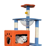 Maxbell Multi Level Scratching Post Durable Cat Tree Climbing Frame for Kitty Kitten 135cmx40cmx60cm