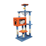 Maxbell Multi Level Scratching Post Durable Cat Tree Climbing Frame for Kitty Kitten 135cmx40cmx60cm