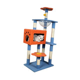 Maxbell Multi Level Scratching Post Durable Cat Tree Climbing Frame for Kitty Kitten 135cmx40cmx60cm