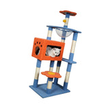 Maxbell Multi Level Scratching Post Durable Cat Tree Climbing Frame for Kitty Kitten 135cmx40cmx60cm