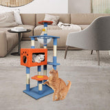 Maxbell Multi Level Scratching Post Durable Cat Tree Climbing Frame for Kitty Kitten 135cmx40cmx60cm