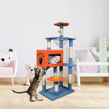Maxbell Multi Level Scratching Post Durable Cat Tree Climbing Frame for Kitty Kitten 135cmx40cmx60cm
