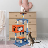Maxbell Multi Level Scratching Post Durable Cat Tree Climbing Frame for Kitty Kitten 135cmx40cmx60cm