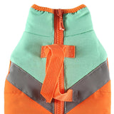 Maxbell Stylish Dog Cold Weather Coats Vest Costumes Apparel for Outdoor Walking Orange