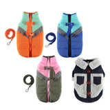Maxbell Stylish Dog Cold Weather Coats Vest Costumes Apparel for Outdoor Walking Orange