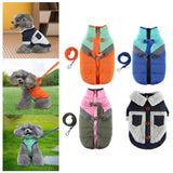 Maxbell Stylish Dog Cold Weather Coats Vest Costumes Apparel for Outdoor Walking Orange