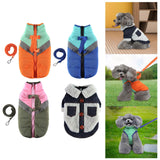 Maxbell Stylish Dog Cold Weather Coats Vest Costumes Apparel for Outdoor Walking Orange