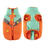 Maxbell Stylish Dog Cold Weather Coats Vest Costumes Apparel for Outdoor Walking Orange