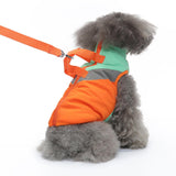 Maxbell Stylish Dog Cold Weather Coats Vest Costumes Apparel for Outdoor Walking Orange