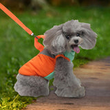 Maxbell Stylish Dog Cold Weather Coats Vest Costumes Apparel for Outdoor Walking Orange