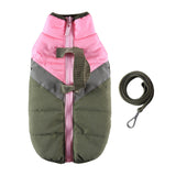 Maxbell Stylish Dog Cold Weather Coats Vest Costumes Apparel for Outdoor Walking Dark Green