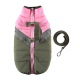 Maxbell Stylish Dog Cold Weather Coats Vest Costumes Apparel for Outdoor Walking Dark Green