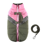 Maxbell Stylish Dog Cold Weather Coats Vest Costumes Apparel for Outdoor Walking Dark Green