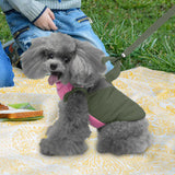 Maxbell Stylish Dog Cold Weather Coats Vest Costumes Apparel for Outdoor Walking Dark Green